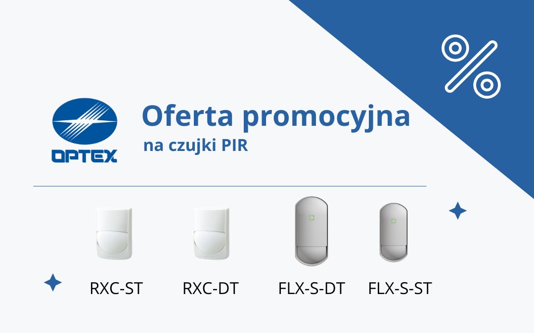 Promocja OPTEX – czujki ruchu